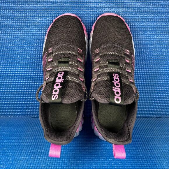 🔴 ADIDAS KAPTIR FLOW Kids-Girls  Size 4 Black Purple Running Shoes IH9905 - Picture 6 of 8